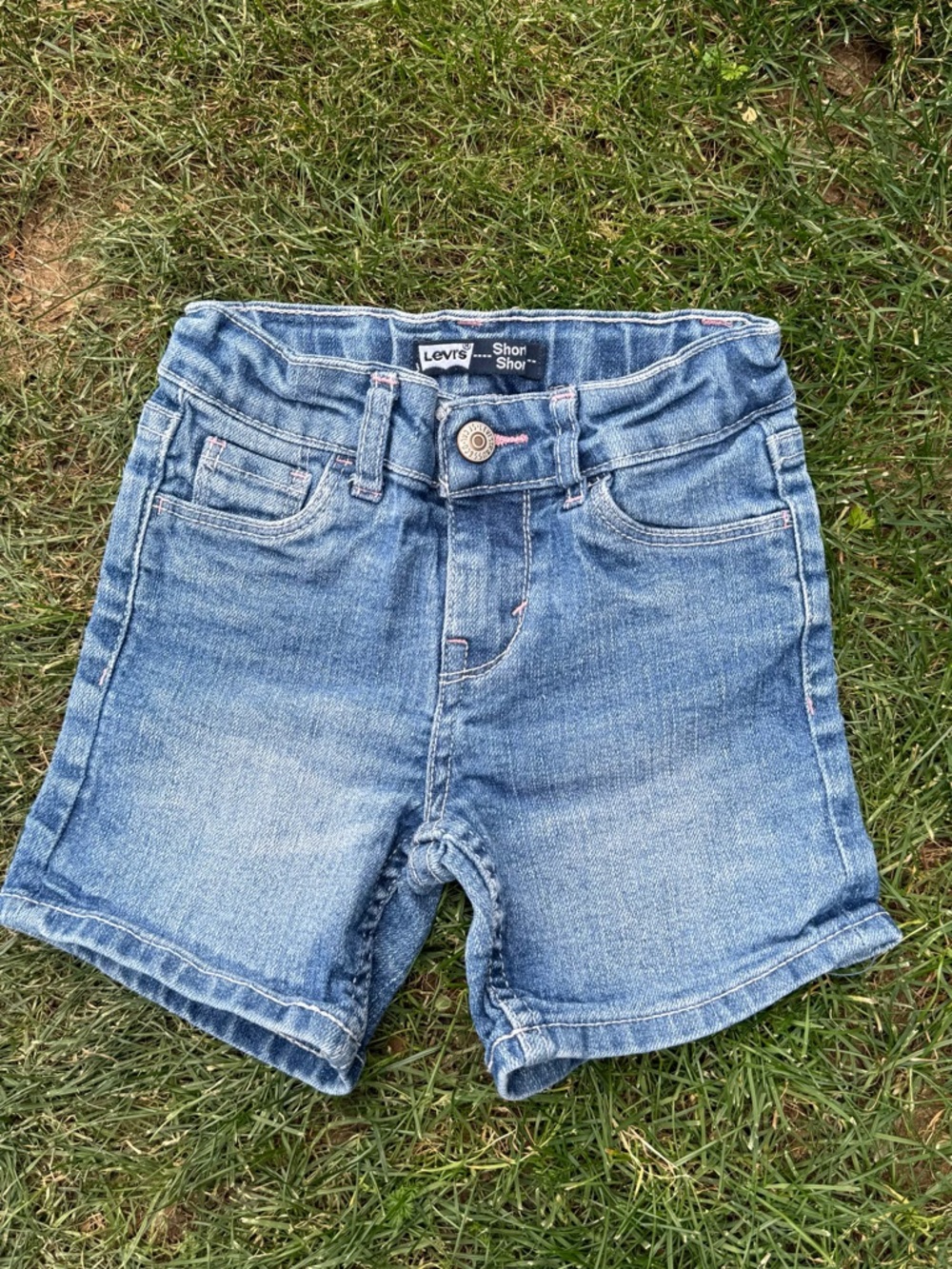 Levi's Kids Light Blue Denim Shorts size 4
